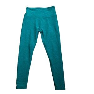 Beyond yoga space dye peacock blue teal leggings size medium work out